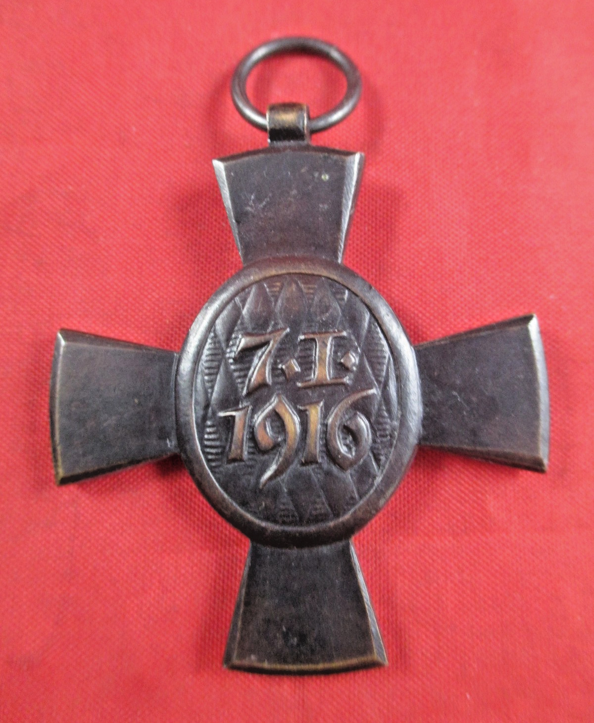 Vintage WW1 German Army Bavarian King Ludwig Cross Original 1916