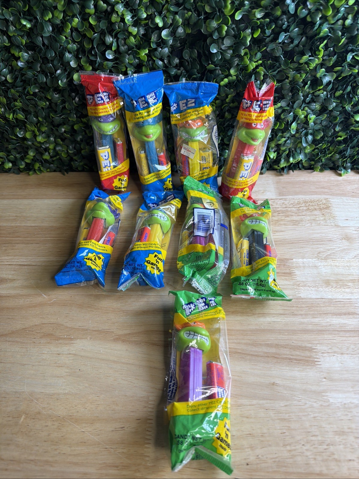 Lot of 9 Teenage Mutant Ninja Turtles (TMNT) Pez Dispensers 1994 90s *Unopened