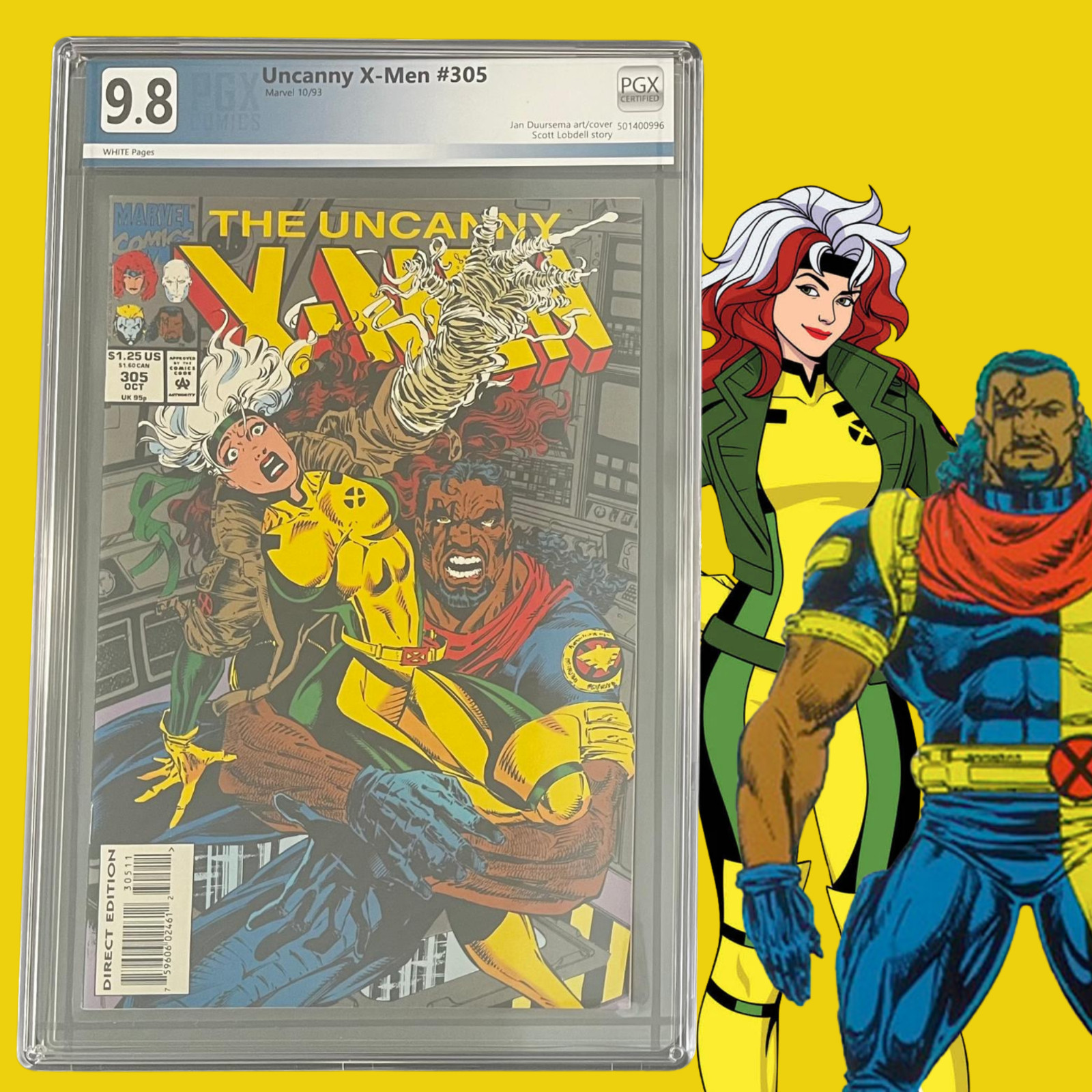 UNCANNY X-MEN #305 (1993) PGX 9.8 (NM/MT) -White Pages - 1st Appearance Phalanx UNCANNY X-MEN #305 (1993) PGX 9.8 (NM/MT) -White Pages - 1st Appearance Phalanx
