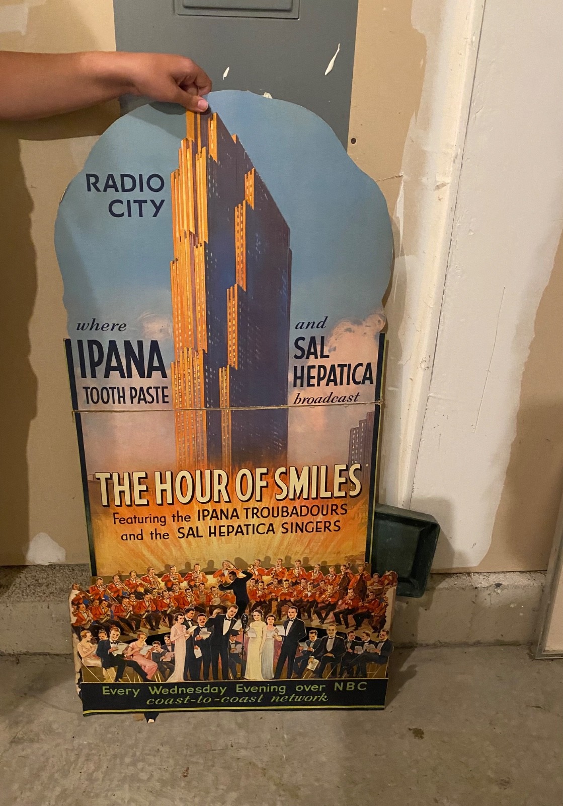 Art Deco Bristol Myers Window Display NBC Radio City Rockefeller Ipana Tooth