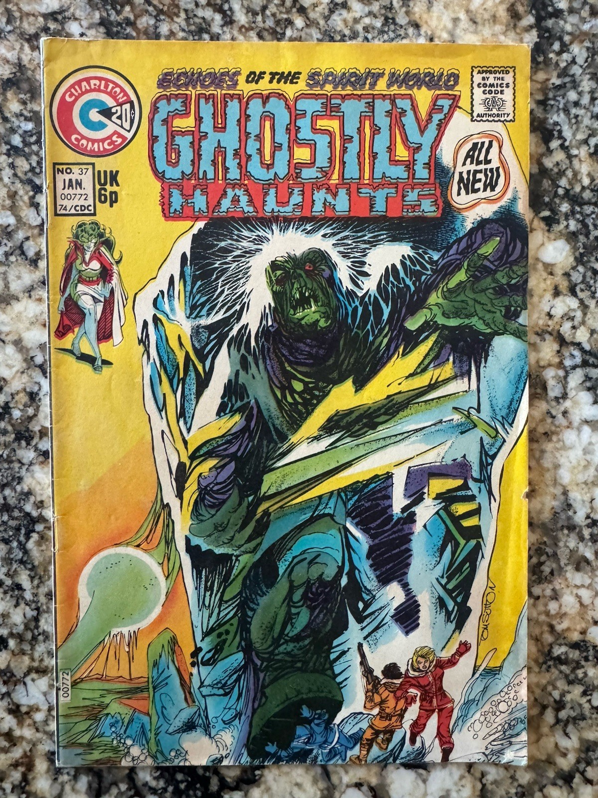 Ghostly Haunts #37 (Charlton Comics Jan 1974) Nice Tom Sutton Cover 