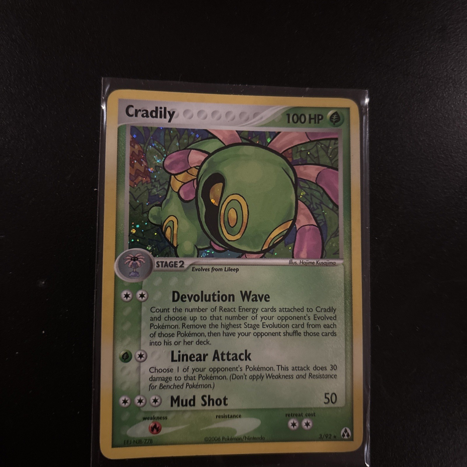 Pokémon TCG Cradily Holo 3/92