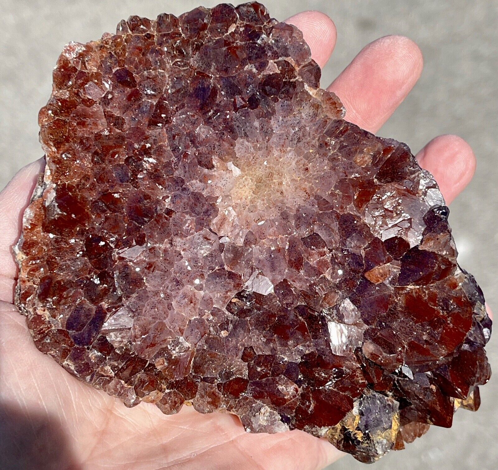 420g Amethyst Crystals With Hematite -Canada, Moonlight Mine, Thunder Bay