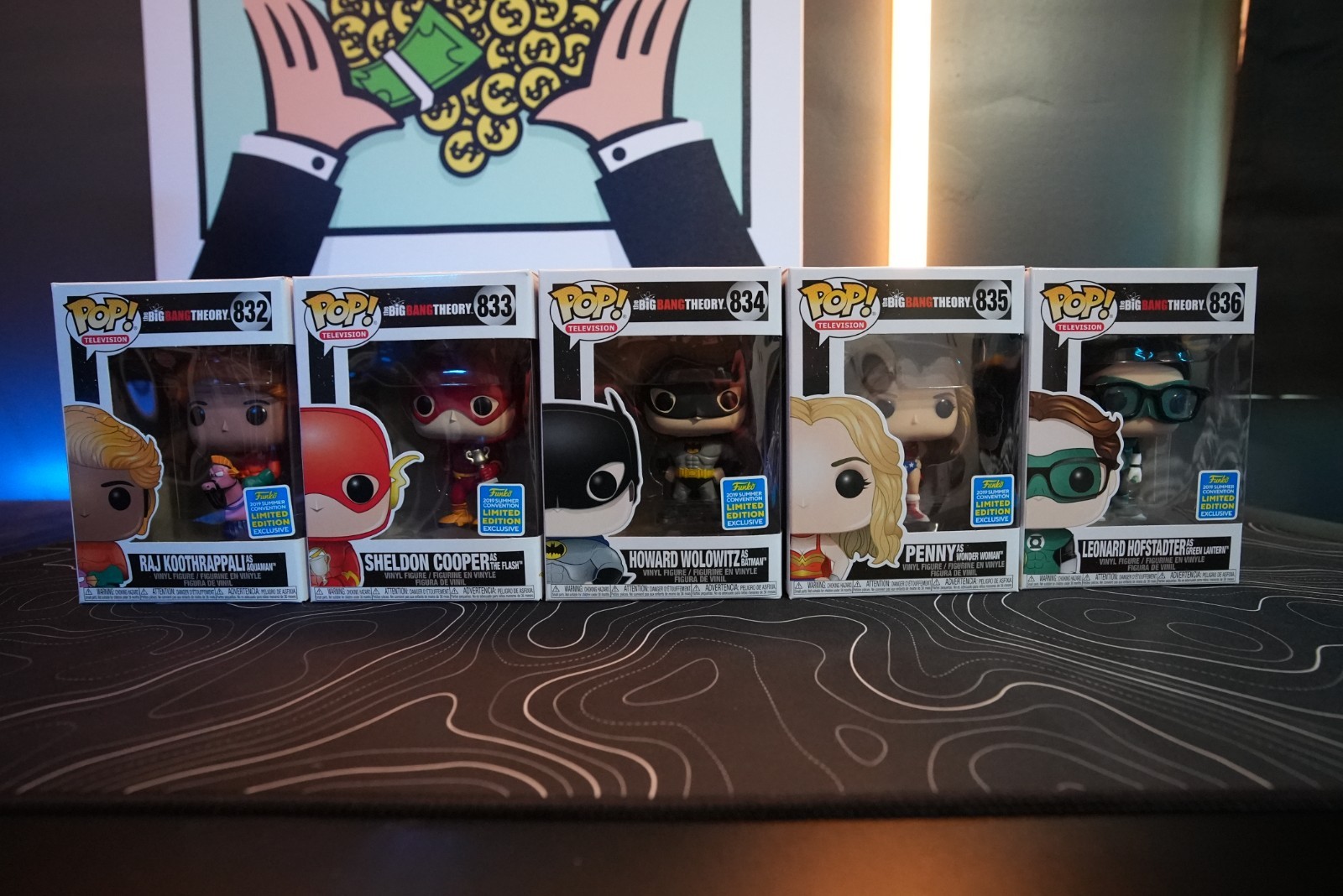 The Big Bang Theory Funko Pop Lot Of 5 - 2019 Summer Convention MINT