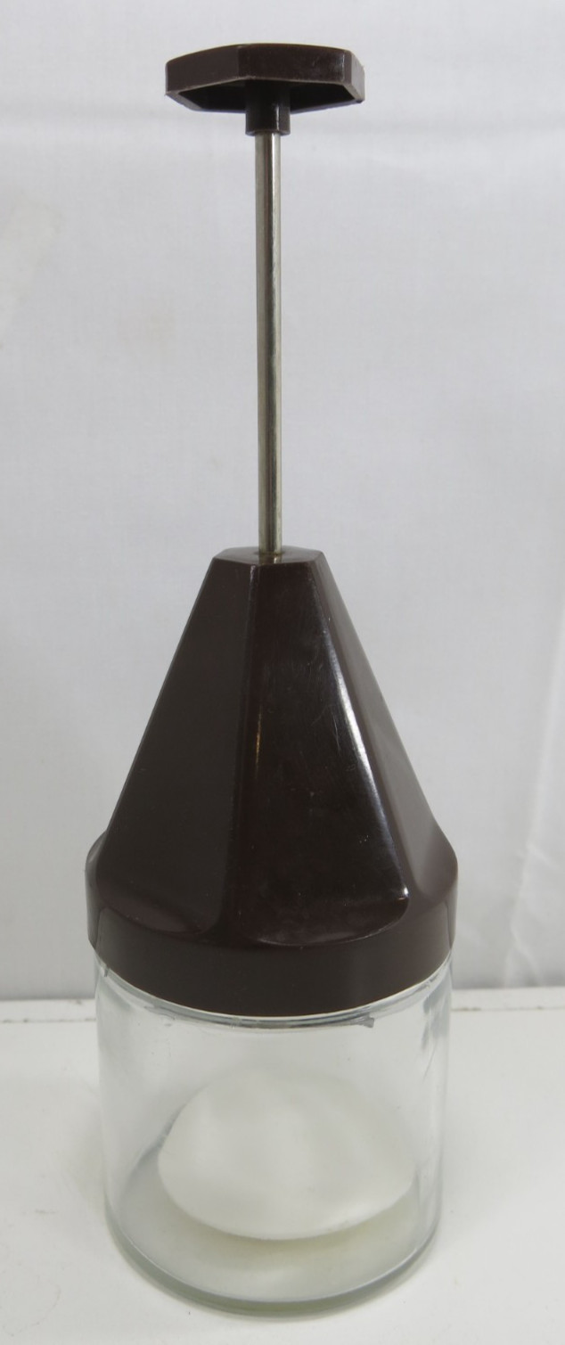 VTG RETRO Gemco Nut/Food Chopper USA Stainless Brown Color EUC W/Disk 9.5” T