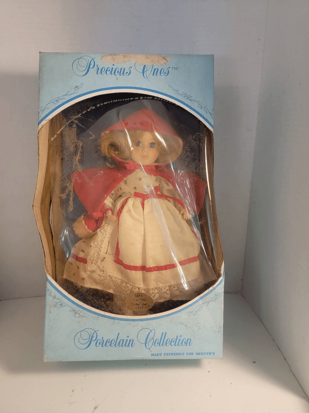Vintage 1984 Precious Ones Porcelain Collection Little Red Riding Hood Doll IOB