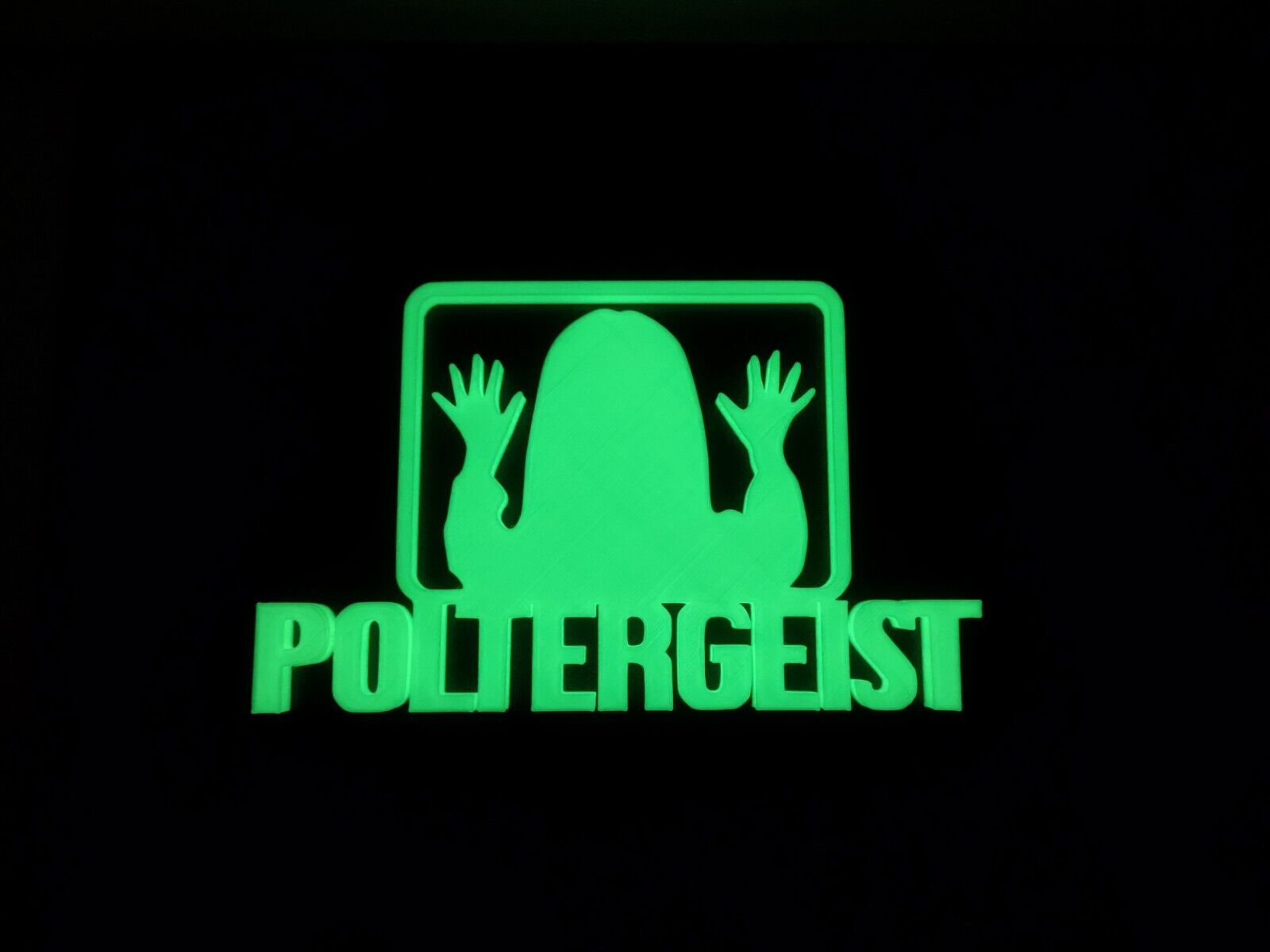 Poltergeist GITD Display Sign Glow in the Dark