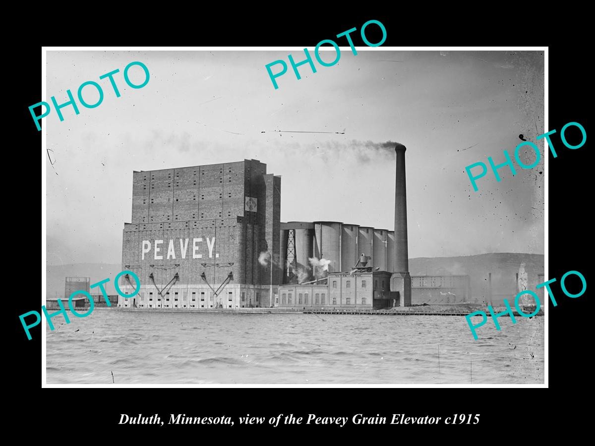 Duluth Minnesota The Peavey Grain Elevator c1915 Old Large Historic Photo