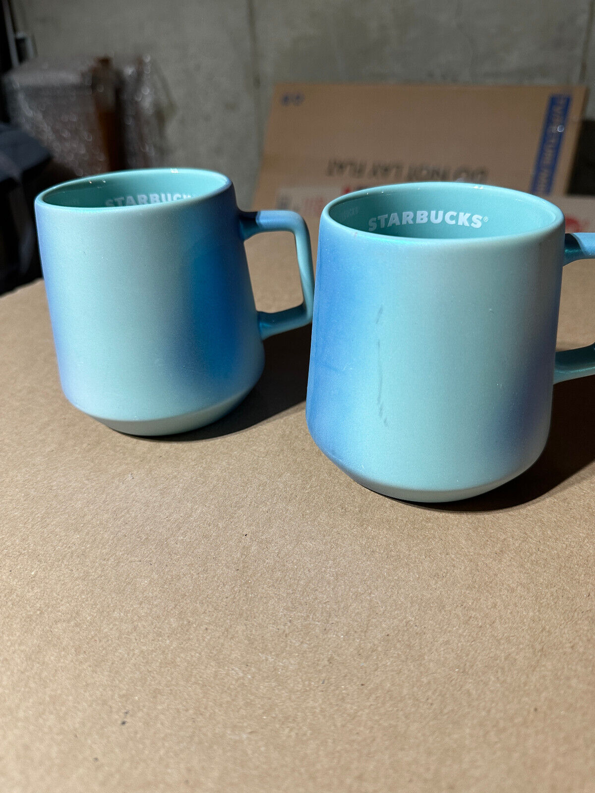 Starbucks Set of 2 New 2021 14oz Shimmer Iridescent Mugs