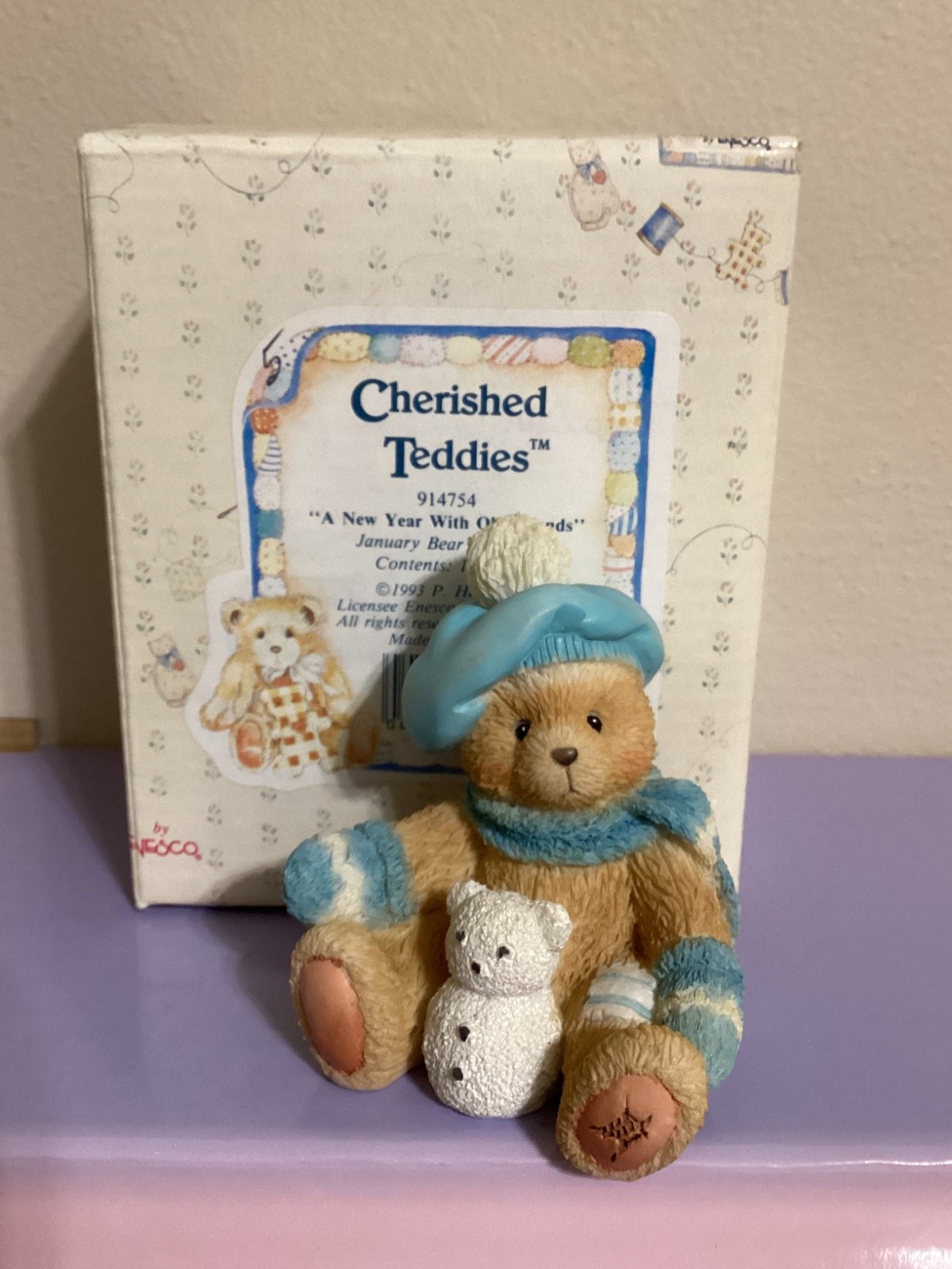 Enesco Cherished Teddies Monthly Bears January thru December - New in Box Enesco Cherished Teddies Monthly Bears January thru December - New in Box
