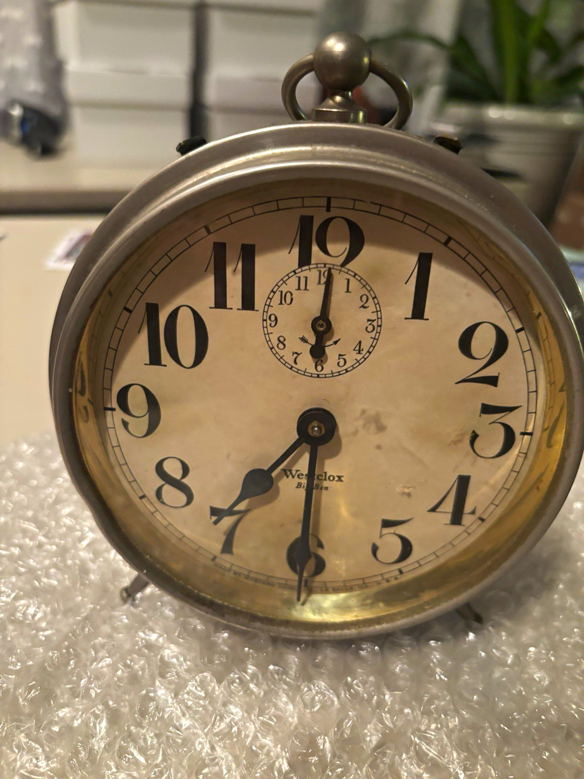 Antique 1919 Westclox Big Ben Alarm Clock - WORKING