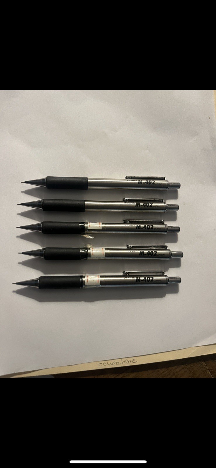 5 (five ) Zebra 402 Mechanical Pencils