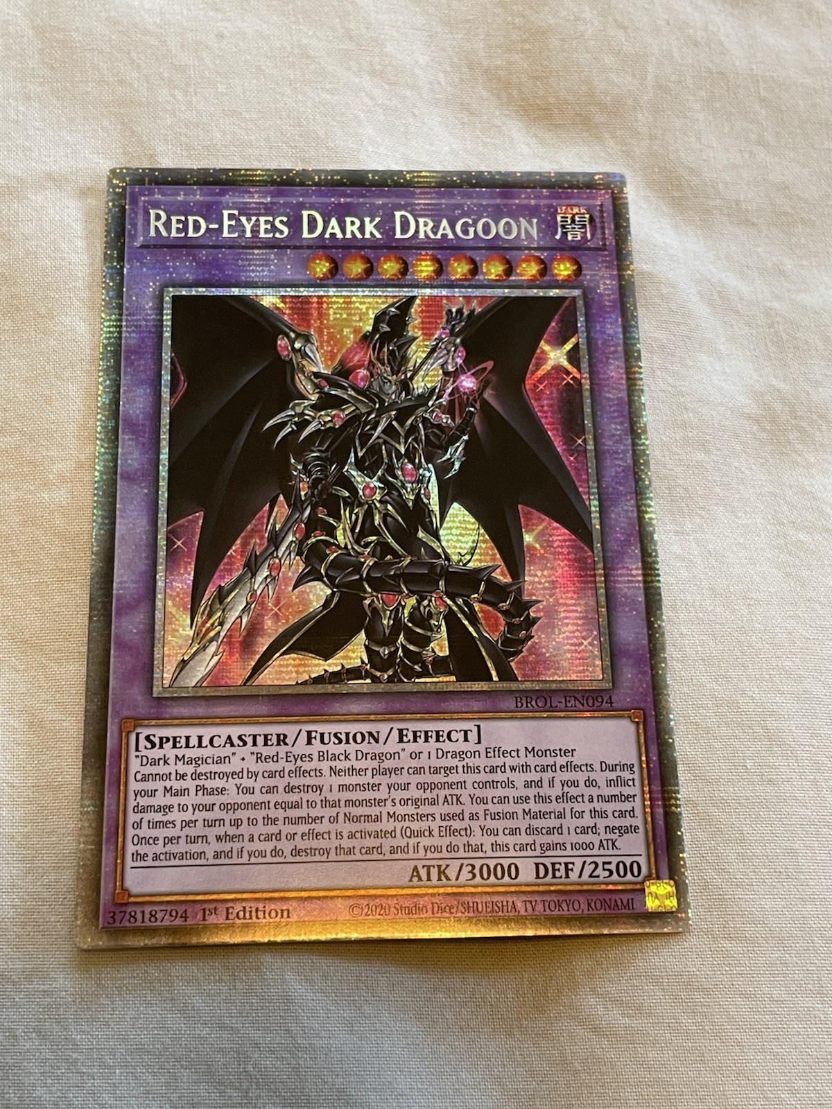 Yu-Gi-Oh TCG Red-Eyes Dark Dragoon Starlight Rare Mint Condition Yu-Gi-Oh TCG Red-Eyes Dark Dragoon Starlight Rare Mint Condition