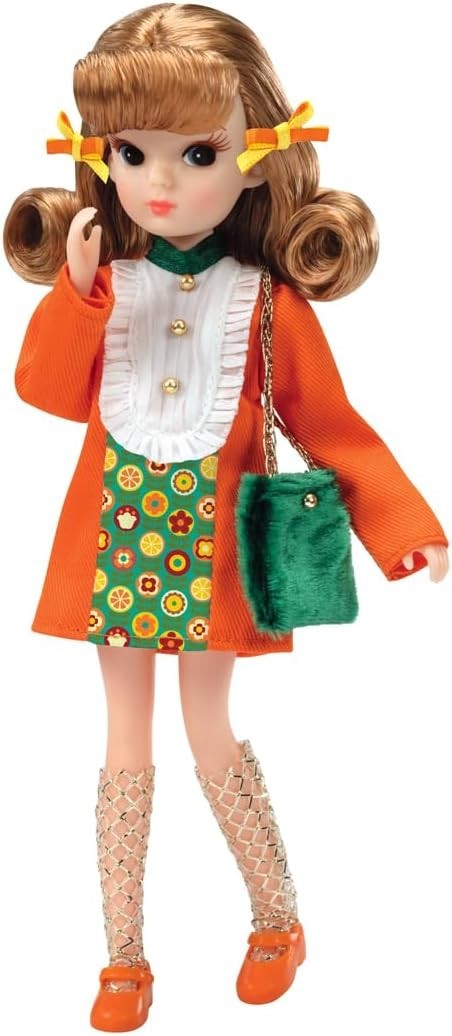 Takara Tomy Licca-chan Doll Retro Licca Orange Lips Takara Tomy 100th NEW