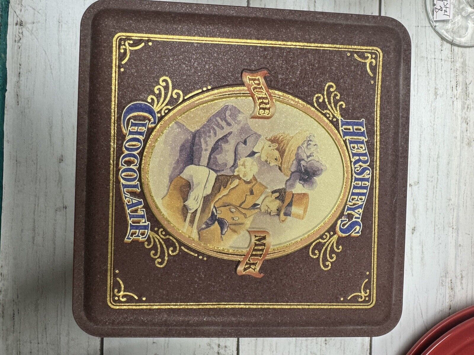 Hershey’s Chocolate Tin 1995 Square Vintage Edition #4