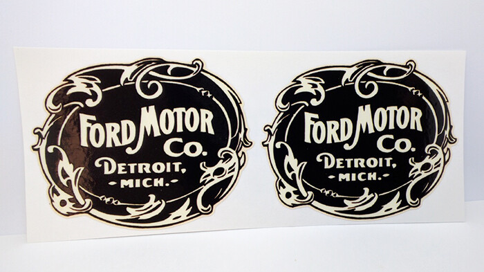 Pair of 3 Inch Ford Motor Co. Vintage Style DECALS, Vinyl STICKERS Pair of 3 Inch Ford Motor Co. Vintage Style DECALS, Vinyl STICKERS