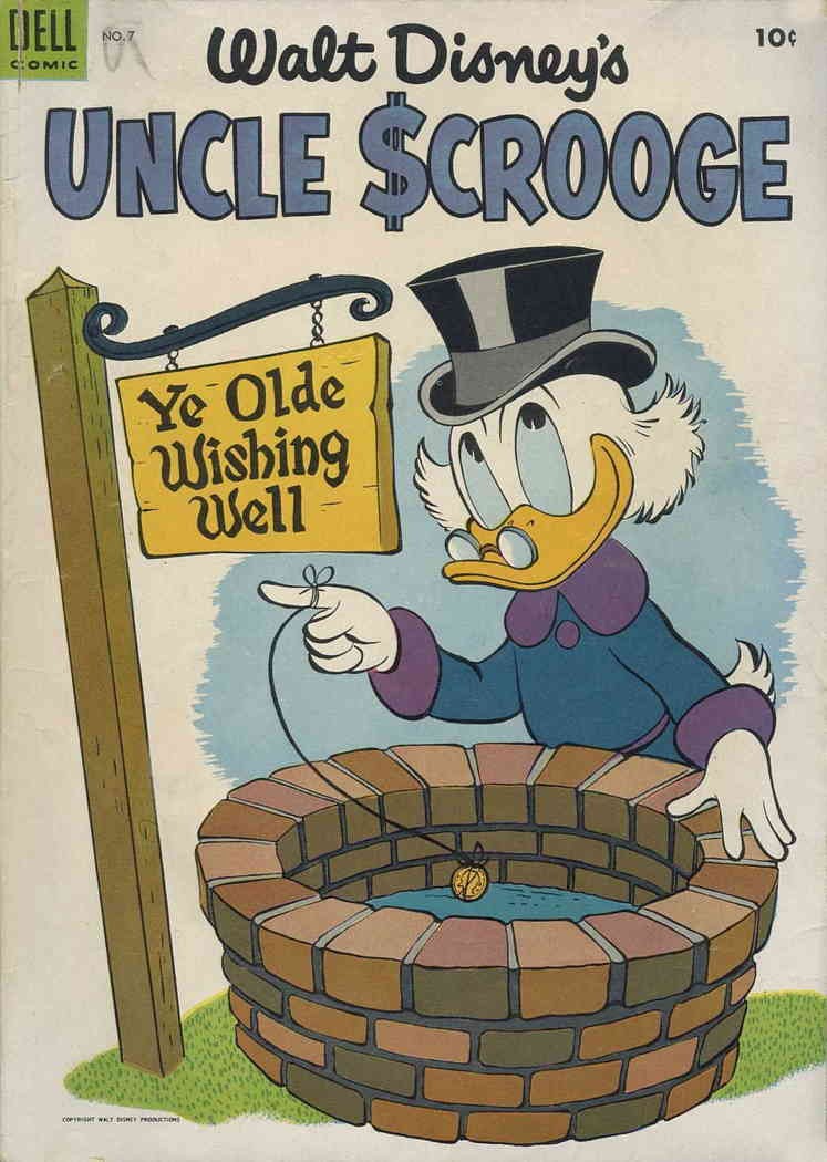 Uncle Scrooge (Walt Disney) #7 GD; Dell | low grade - November 1954 Wishing Well Uncle Scrooge (Walt Disney) #7 GD; Dell | low grade - November 1954 Wishing Well
