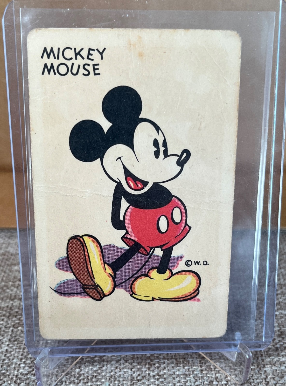 1935 1930s Whitman Disney MICKEY - OLD MAID CARD GAME - Mickey Mouse