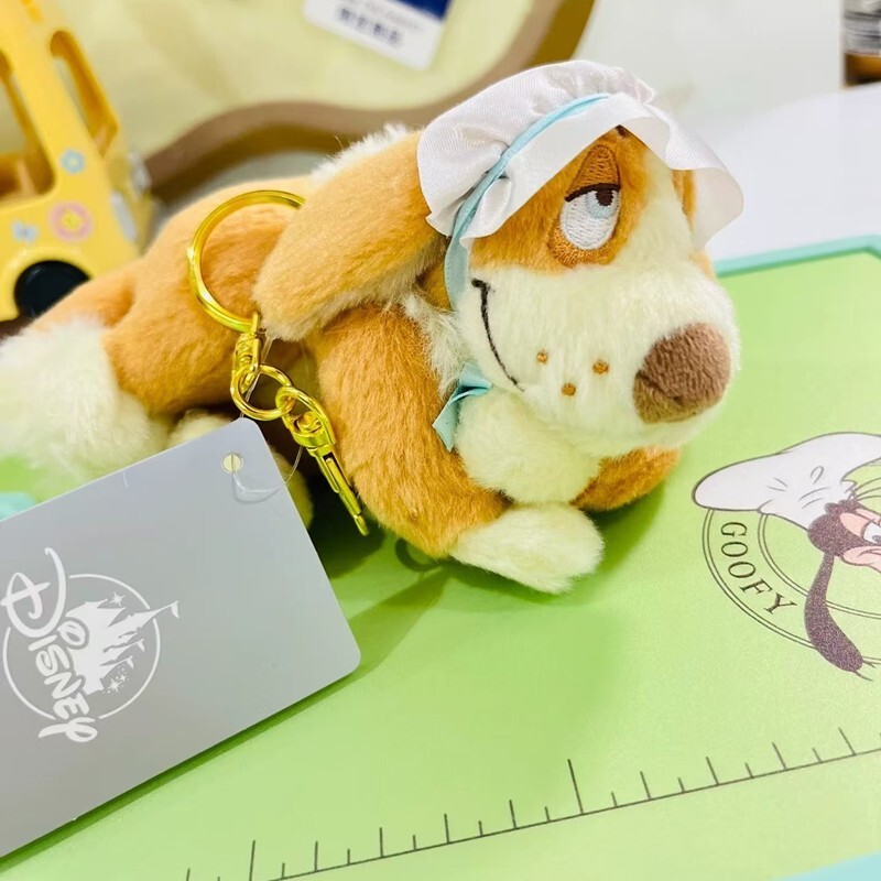 Authentic Disney Store Lazy Nana Peter Pan Plush Keychain Disneyland 2024 New