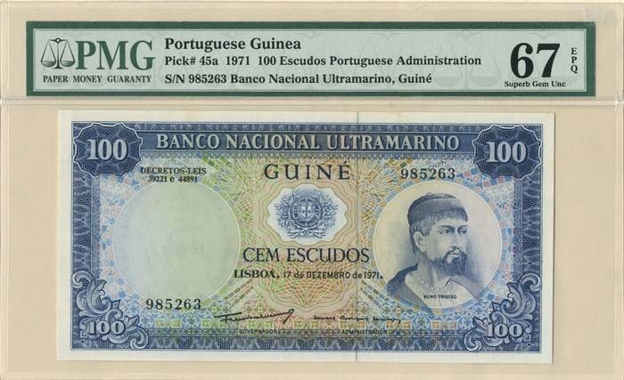 Portuguese Guinea - P-45a - Foreign Paper Money - Paper Money - Foreign