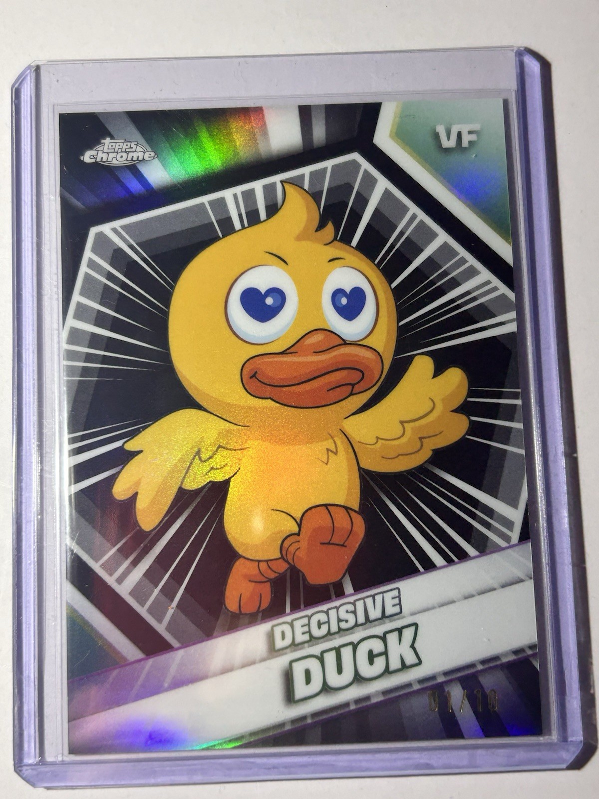 2026 Topps Chrome VeeFriends Decisive Duck Gold 1/10  Rainbow 3 Card Lot
