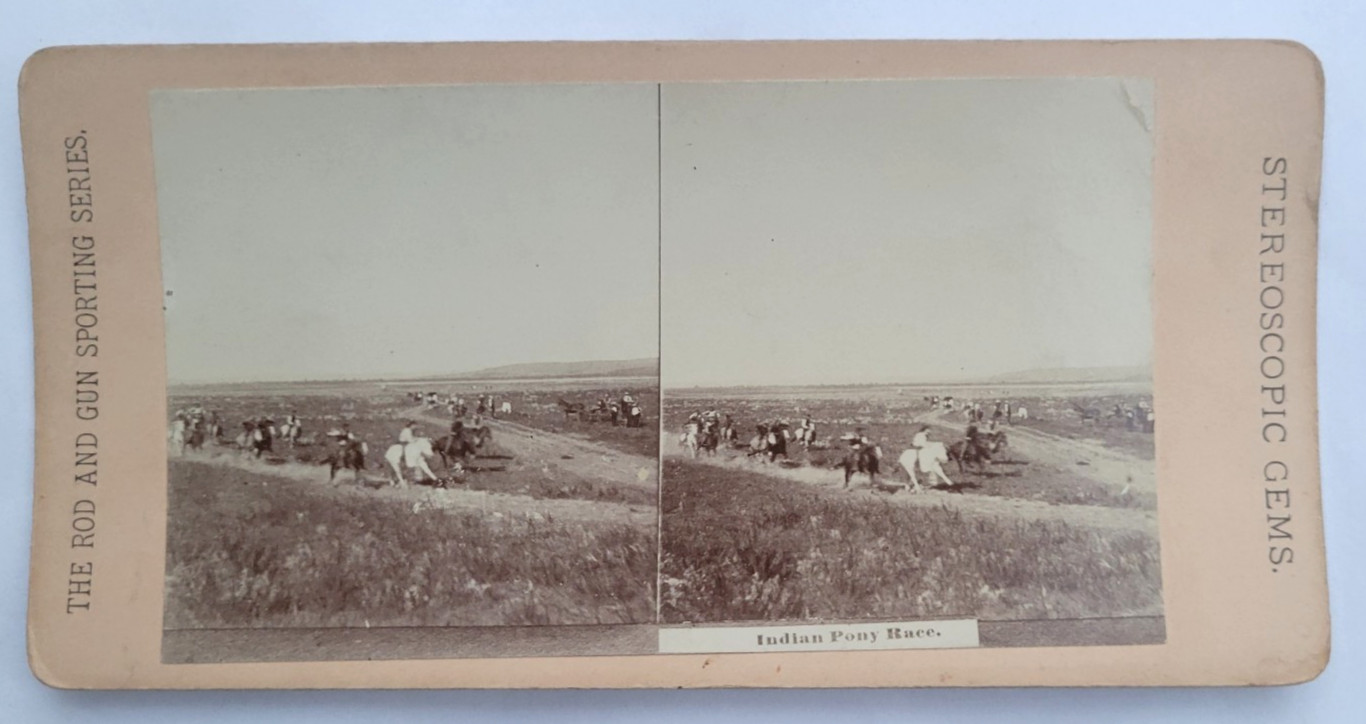 1890S STEREOVIEW PHOTO NATIVE AMERICAN INDIAN PONY RIDERS 1890S STEREOVIEW PHOTO NATIVE AMERICAN INDIAN PONY RIDERS