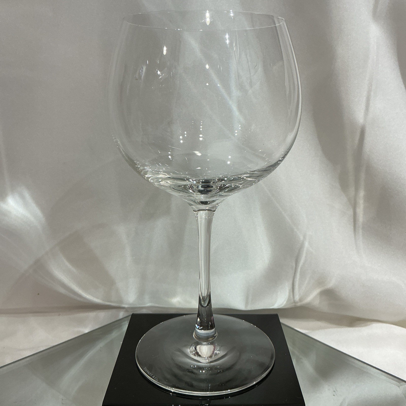 Vtg Tiffany & Co Clear Crystal All Purpose Balloon 7” Wine Glass
