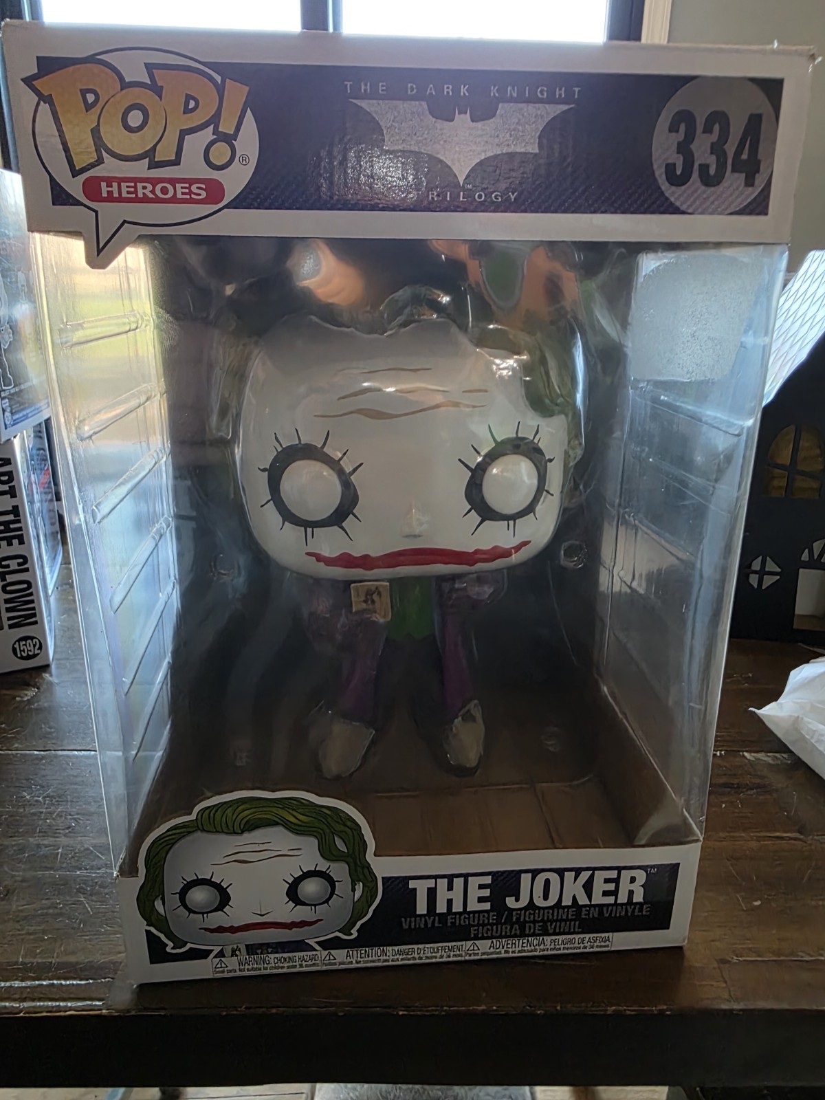 Funko Pop Heroes Vinyl The Joker DC The Dark Knight Trilogy #334 Jumbo 10”