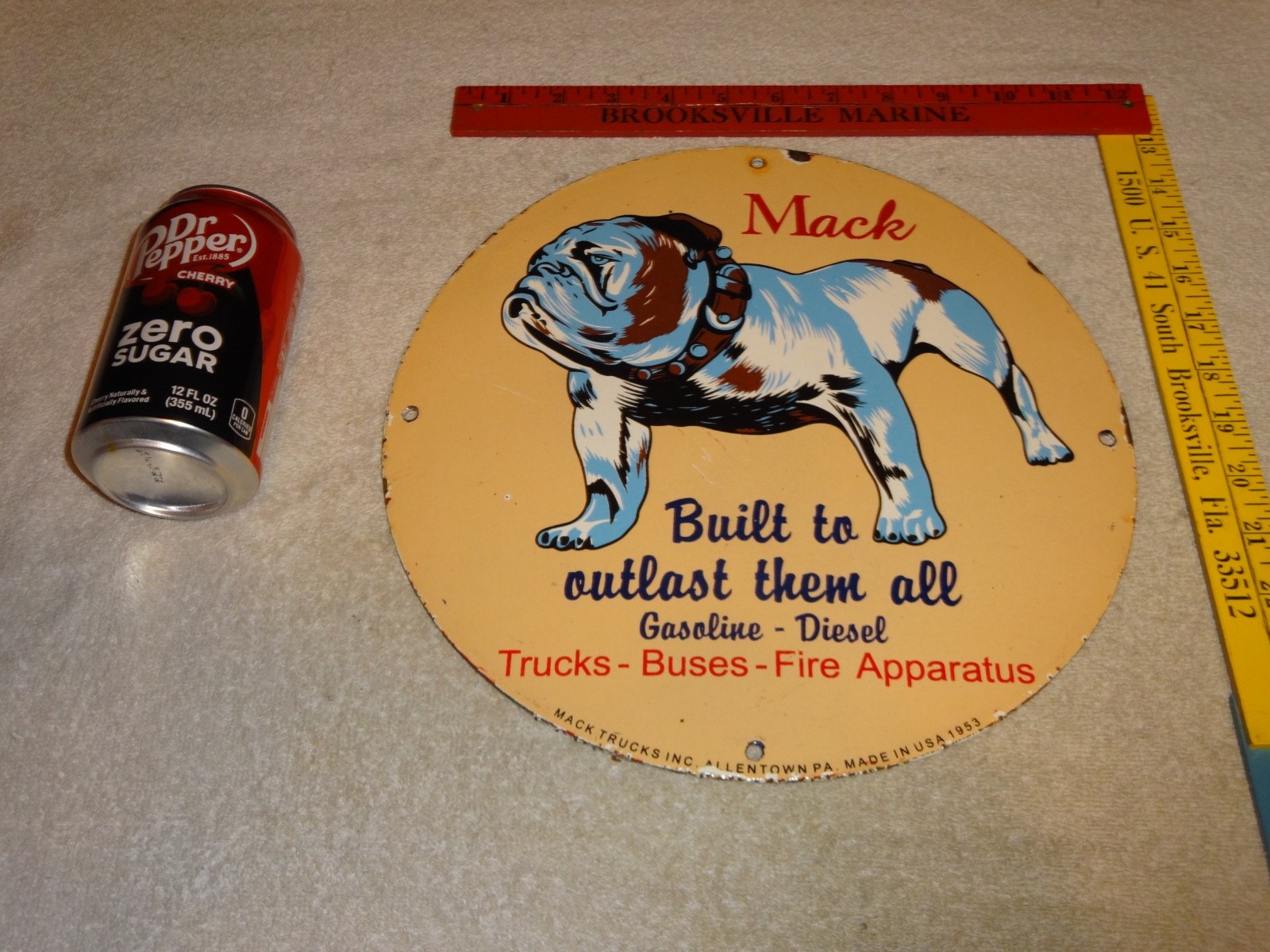 VINTAGE MACK🐶TRUCKS BUSES GASOLINE DIESEL 11 3/4\ VINTAGE MACK🐶TRUCKS BUSES GASOLINE DIESEL 11 3/4\