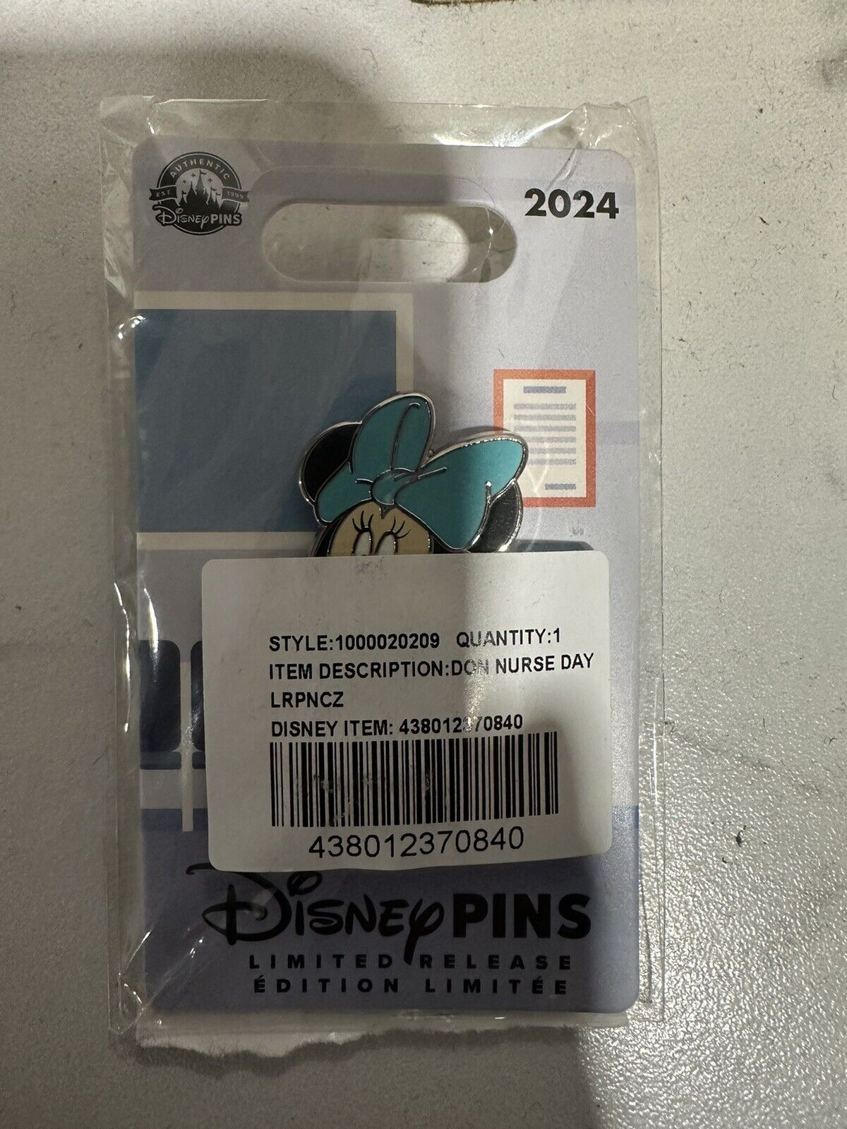 Disney Nurses Day 2024 Pin Minnie Mouse Pin LR Pin On Hand