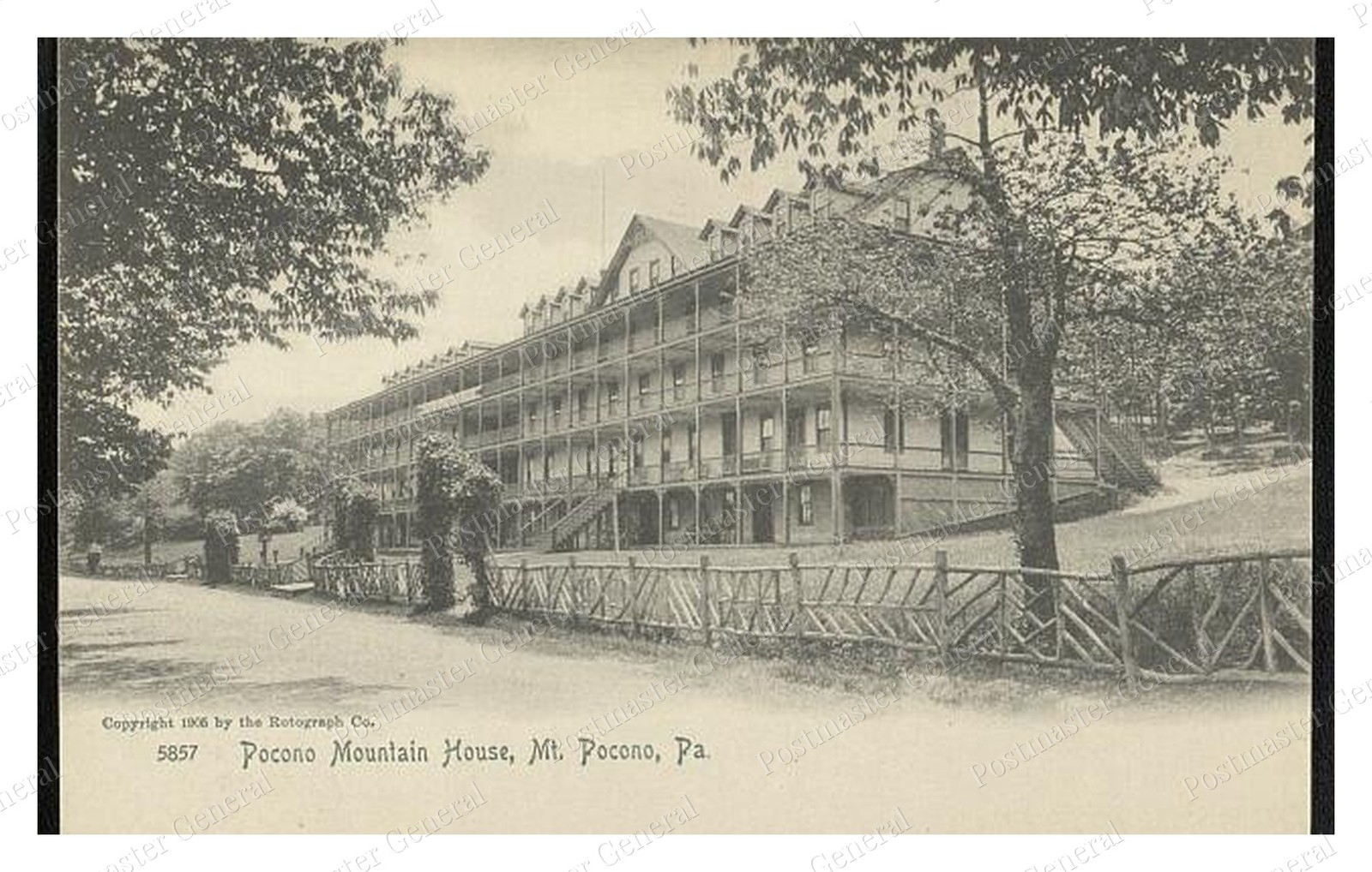 Mount Pocono Pennsylvania Pocono Mountain House Standard Postcard COPY RPPC