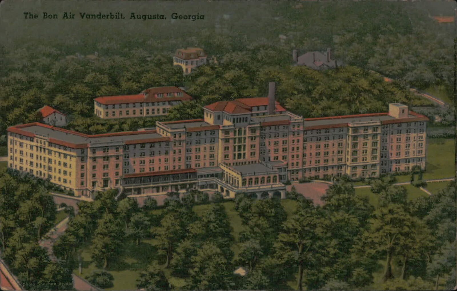 Postcard: The Bon Air Vanderbilt. Augusta, Georgia Photo Sheehan Studi