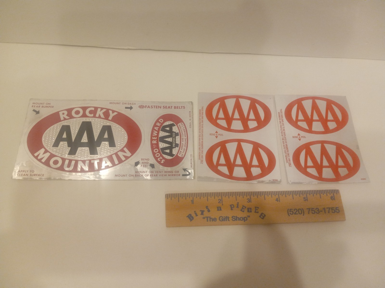 Vintage AAA Automobile Club Membership Rocky Mountain & Regular - Lot of 3