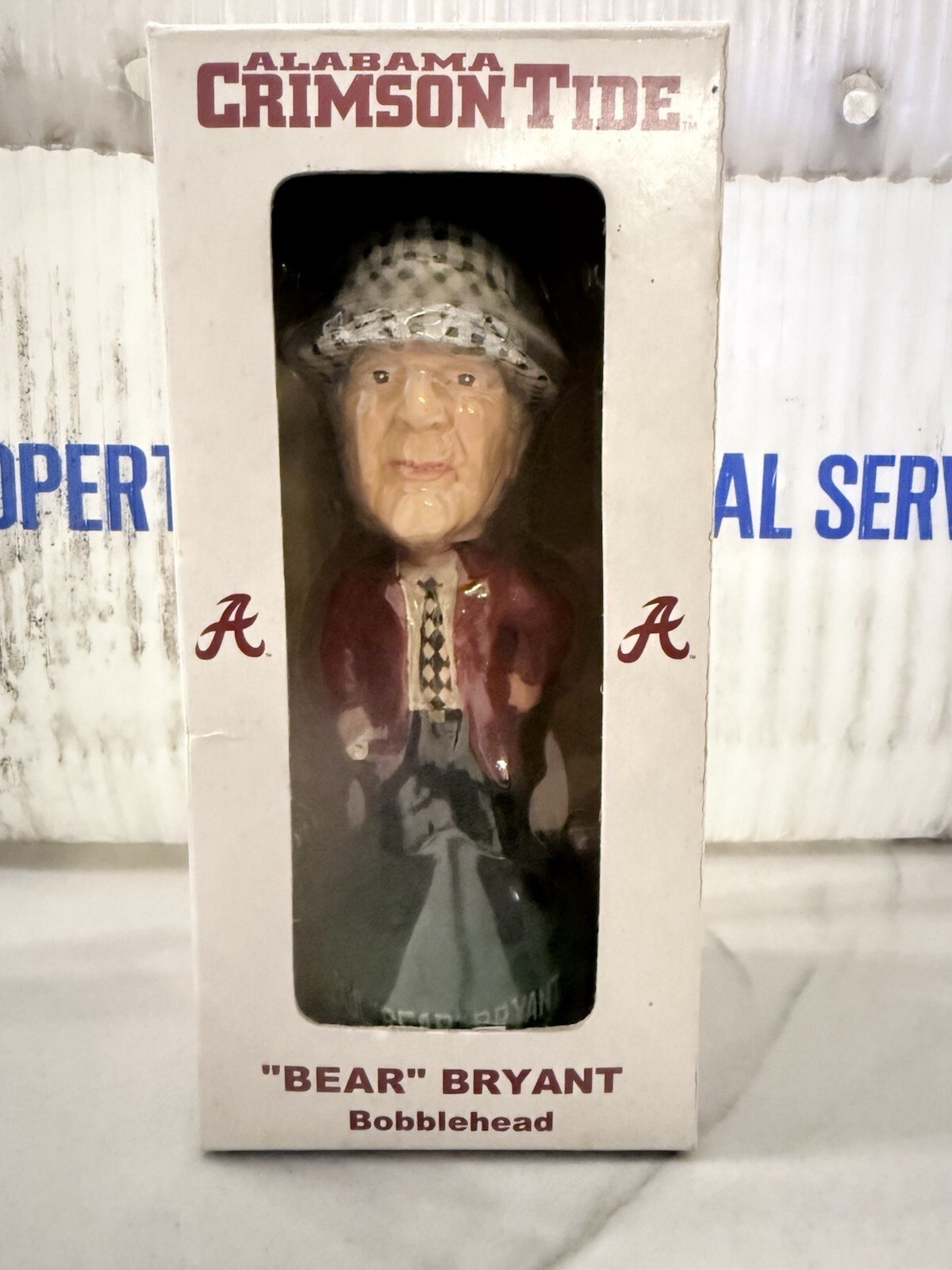 Paul “Bear” Bryant Alabama Crimson Tide Bobblehead  With Box