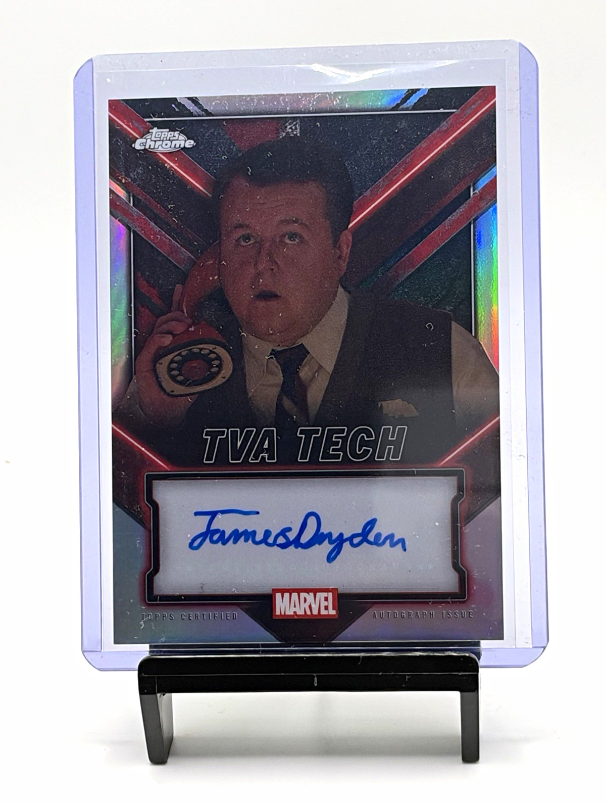 2025 Topps Chrome Deadpool Wolverine James Dryden TVA Tech Auto TC-JD Marvel