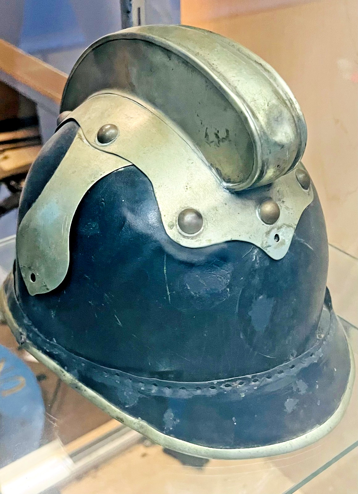 Vtg Firemen Helmet WW1 1900's Leather Antique Fire Fighter German Kaiser Pickelh