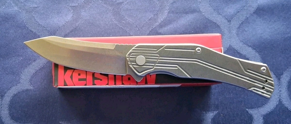 *NEW* 🔥 KERSHAW - Husker (1380) Folding Knife w/ S Steel  & Stainless Handle 