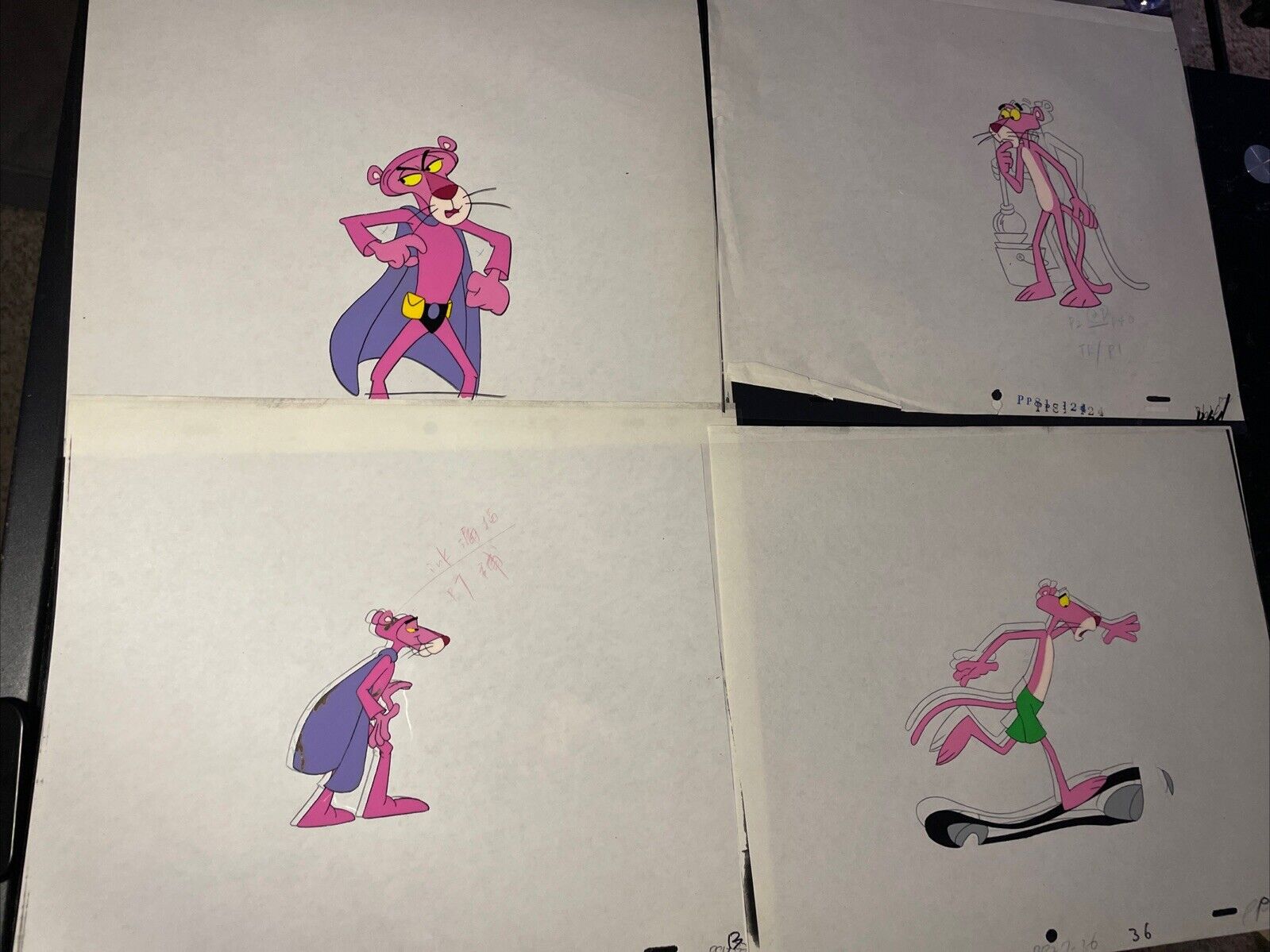 PINK PANTHER Animation Cels Production Art Vintage cartoons Hanna-Barbera I17
