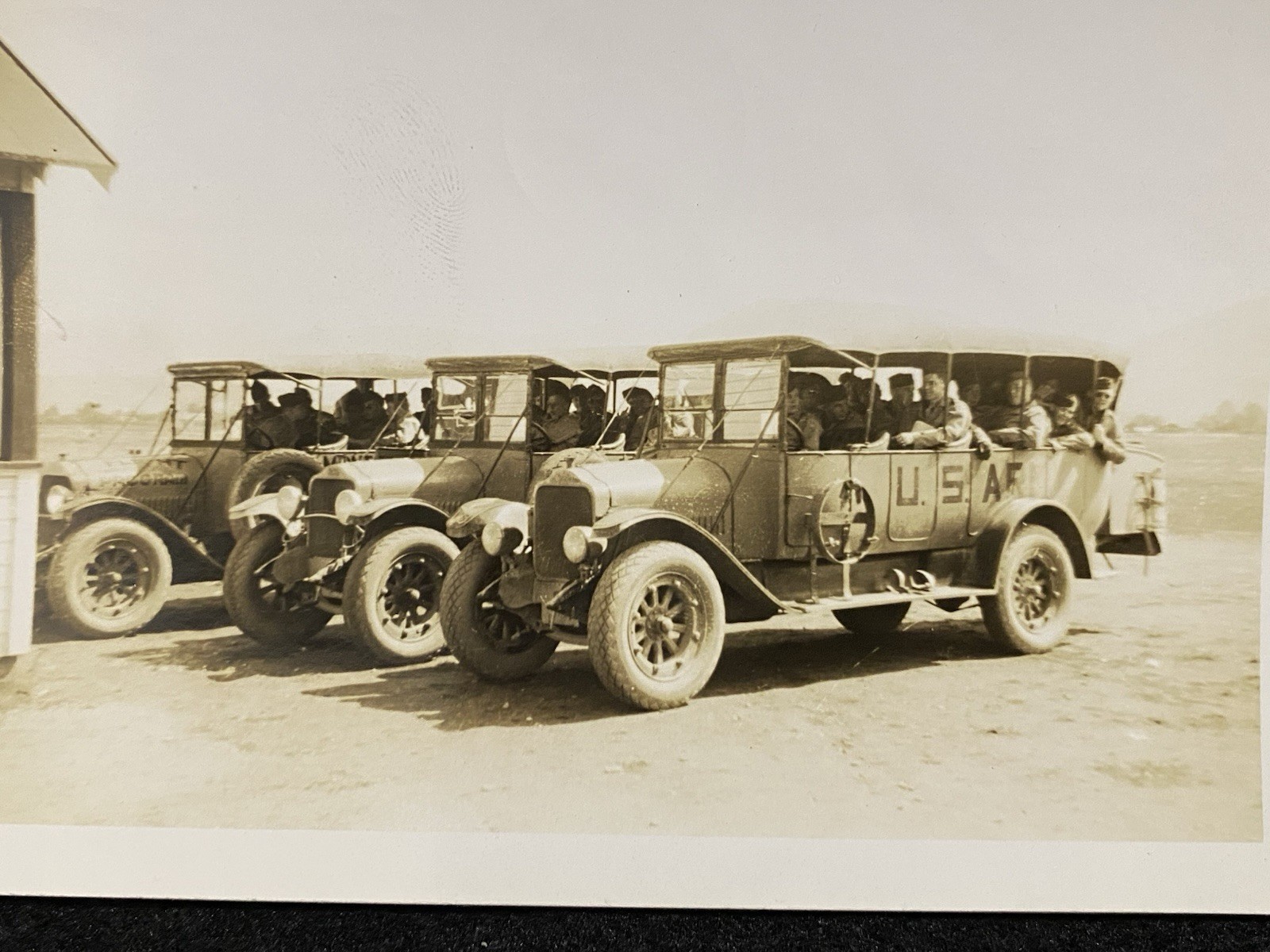 Missoula Montana MT US Air Force Automobile Car 1920s Antique Snapshot Photo