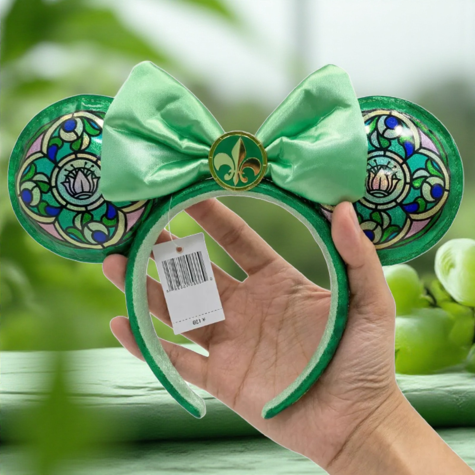 Loungefly Disney Princess Stained Glass Collection Tiana Ears Exclusive Headband