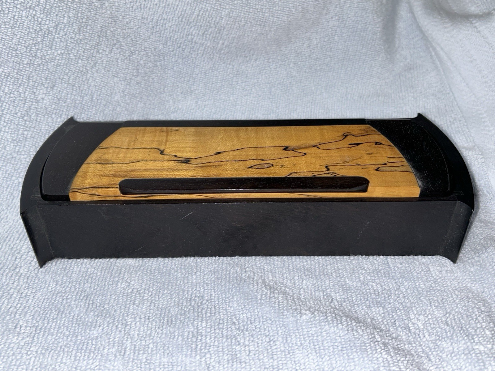 Philip Weber Wooden Jewelry Box Keepsake Wooden Box Signed Weber 86