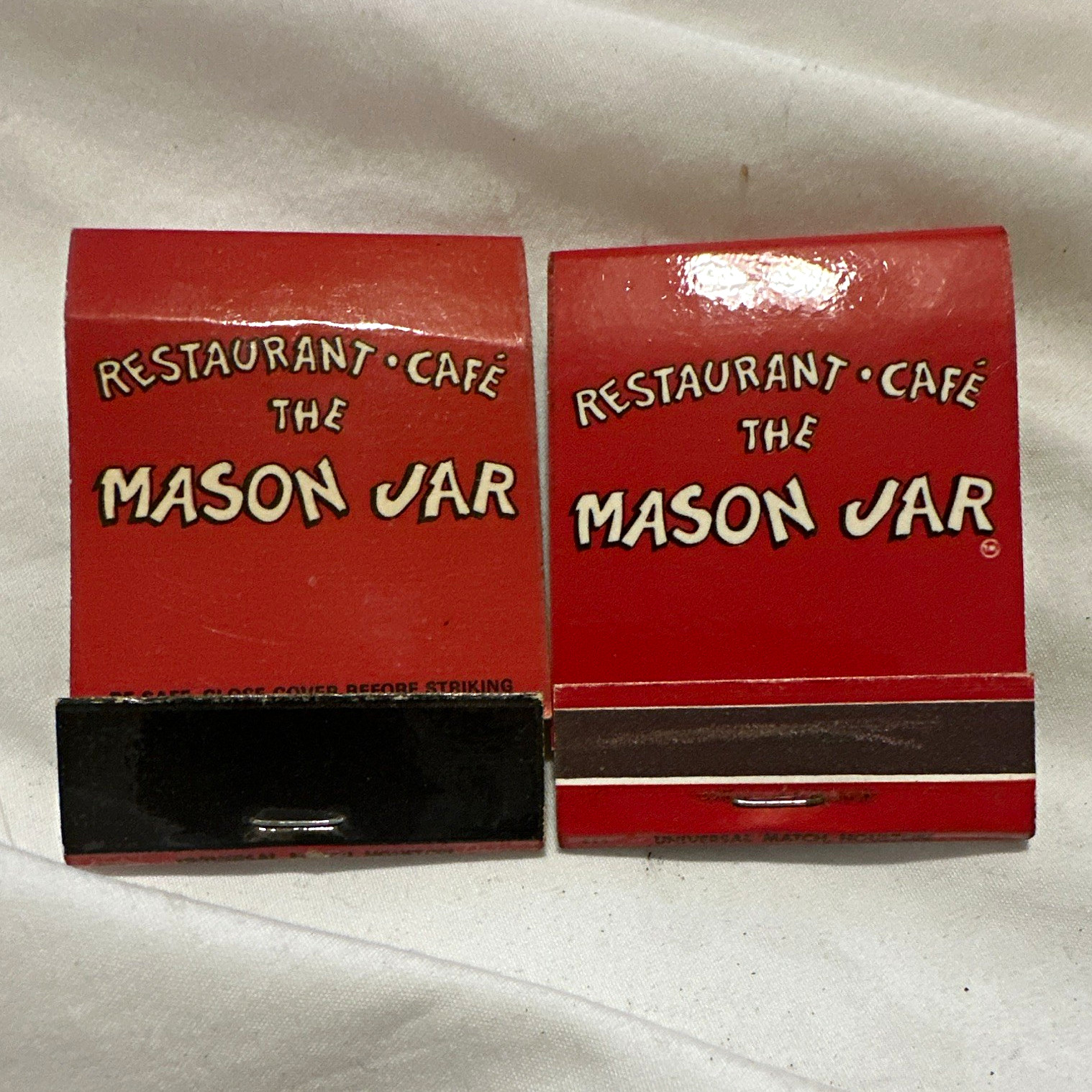 Vintage The Mason Jar Restaurant-Cafe Matchbooks Lot Houston TX 9005 Katy Fwy