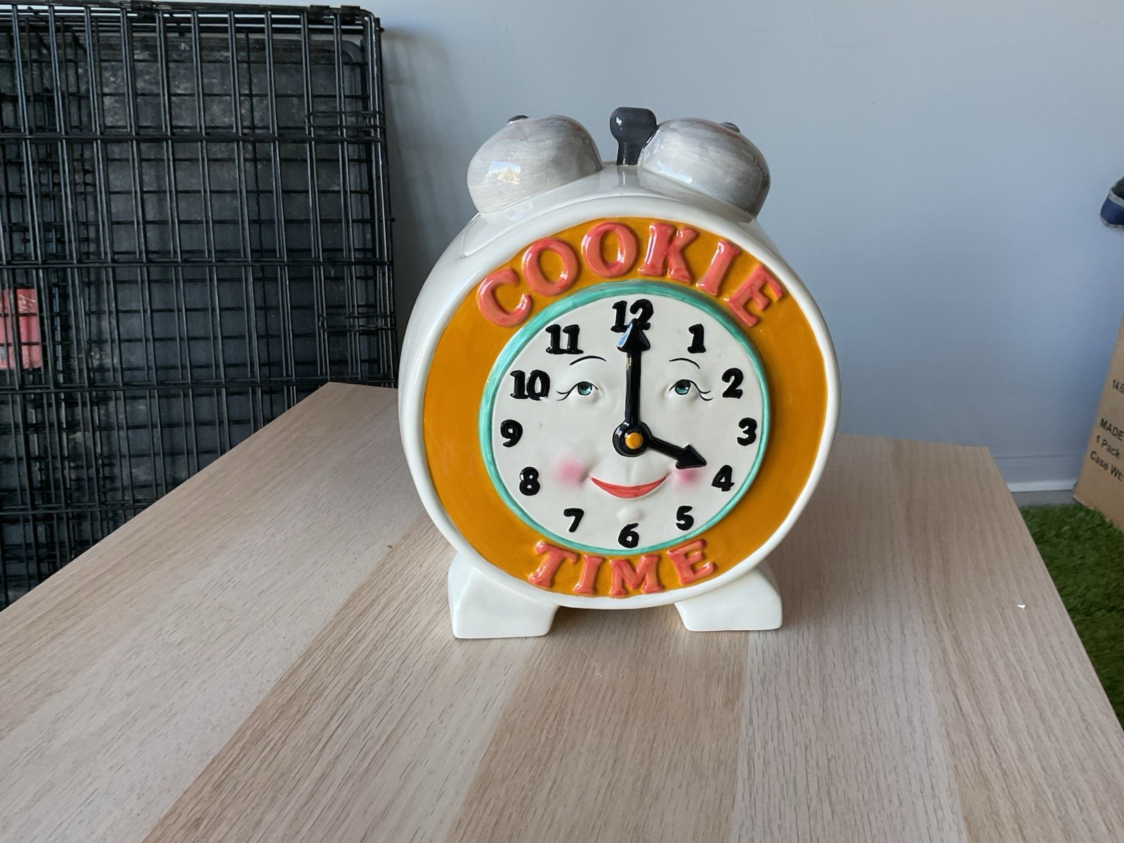 Vintage Clay Art Cookie Time Cookie jar