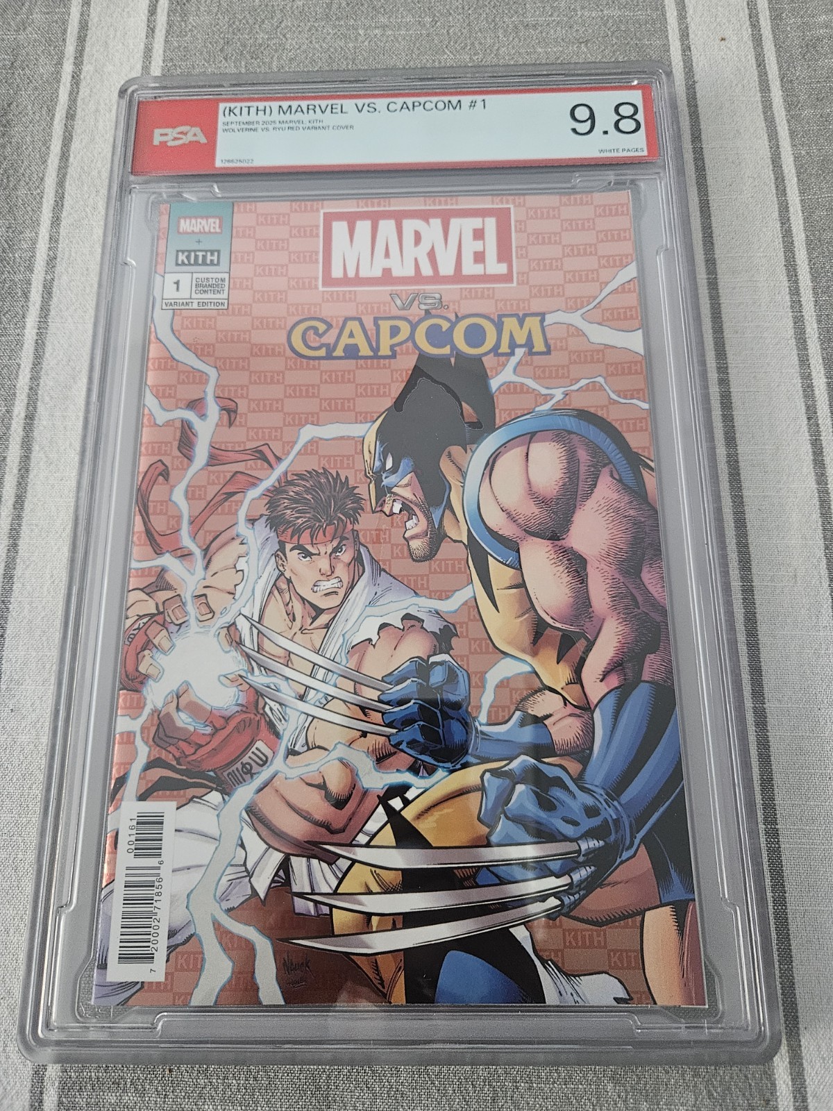 Kith Marvel vs. Capcom #1 Red Variant Wolverine vs Ryu PSA Grade 9.8