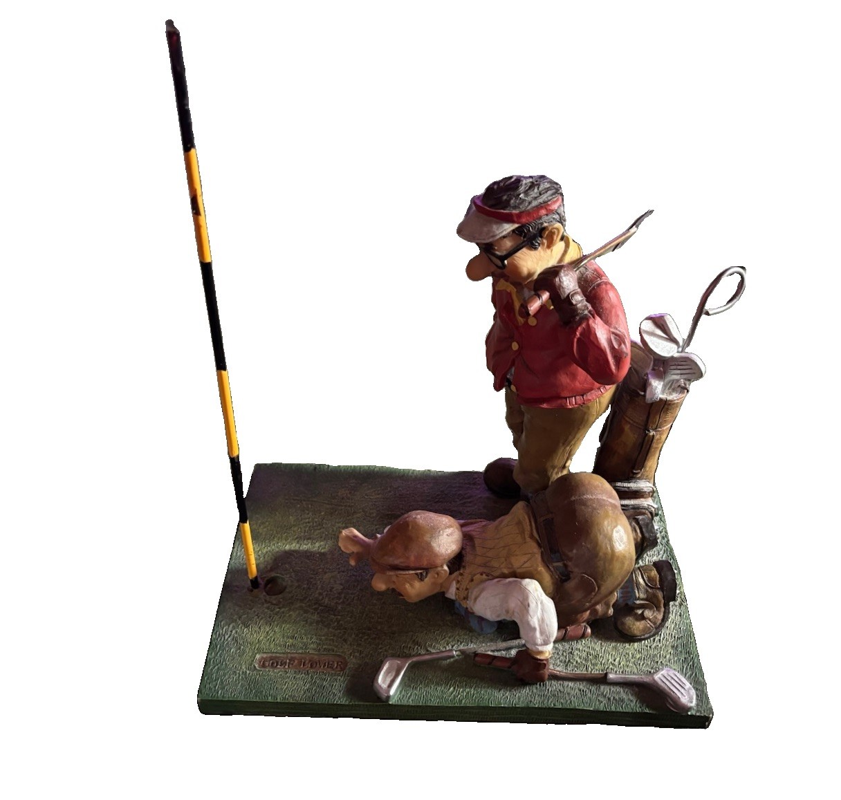 VINTAGE RESIN GOLF FIGURINE “Golf Lover” Comical Art Decor Statue VINTAGE RESIN GOLF FIGURINE “Golf Lover” Comical Art Decor Statue