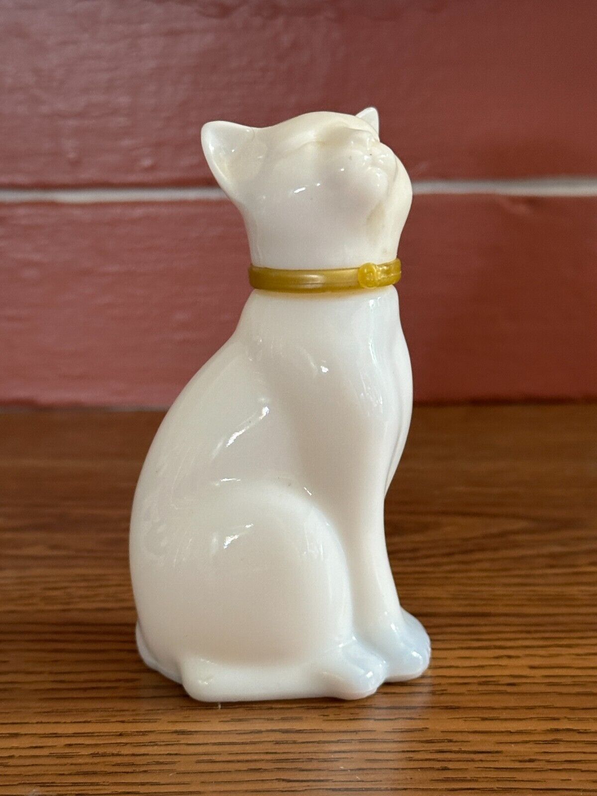 Avon Cat White Milk Glass Perfume Bottles  Vintage 1970s 