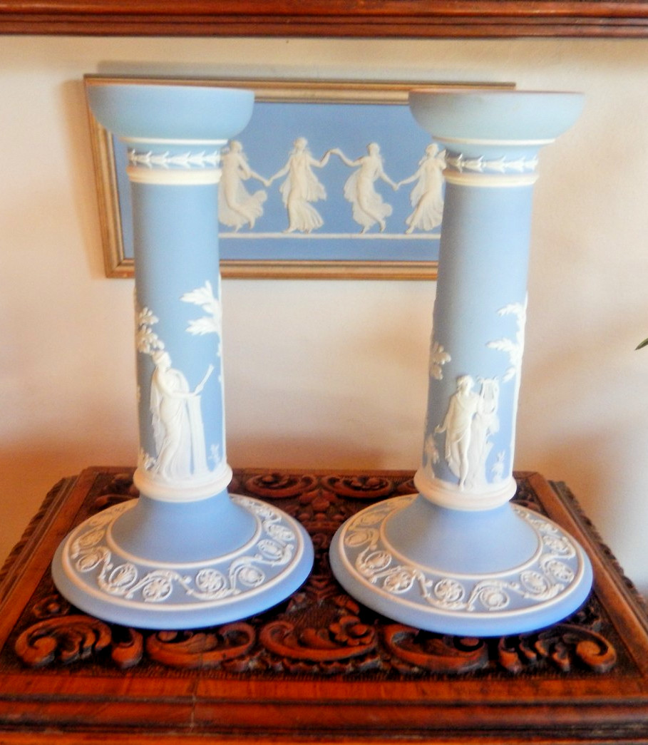 WEDGWOOD England - Candlesticks 8.5\ WEDGWOOD England - Candlesticks 8.5\