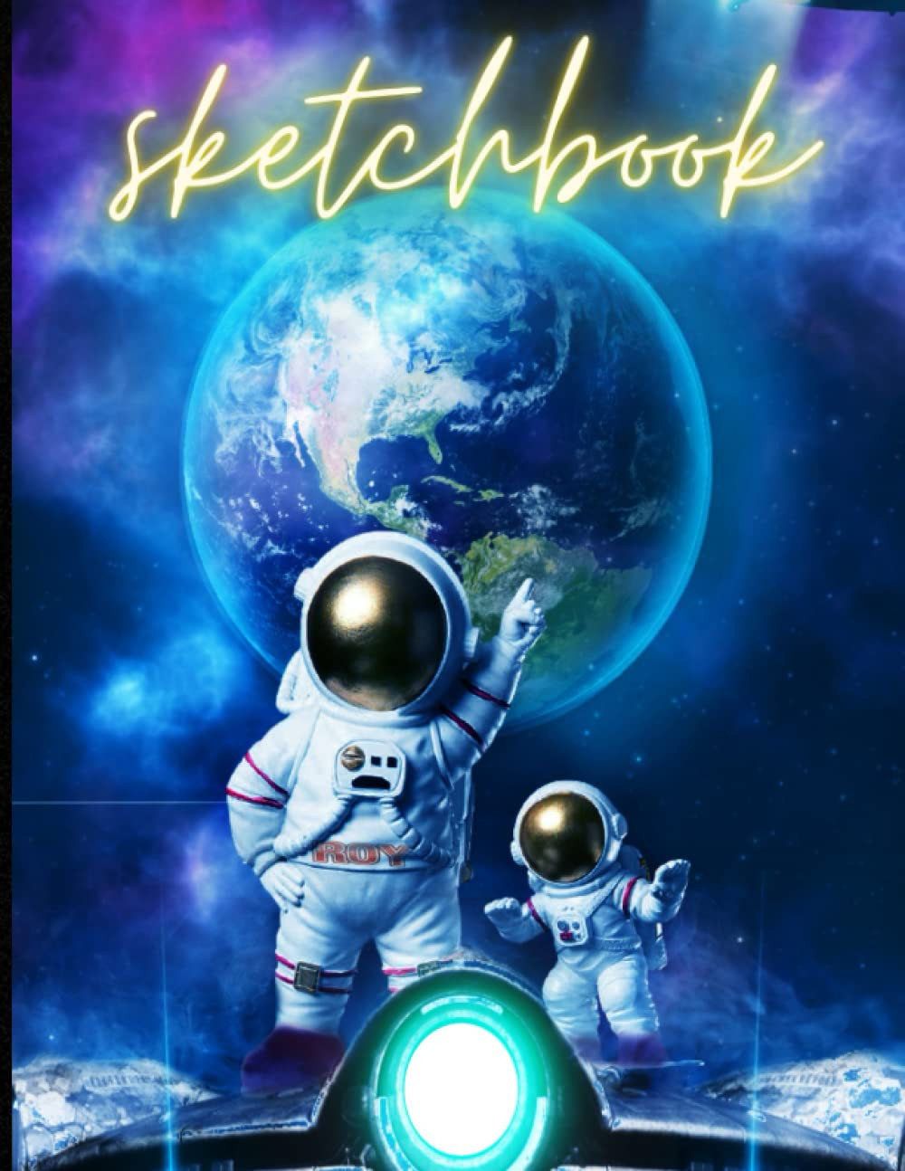 Sketchbook Astronaut Space Sketch  for Kids - Blank Pages for Sketching, Drawing