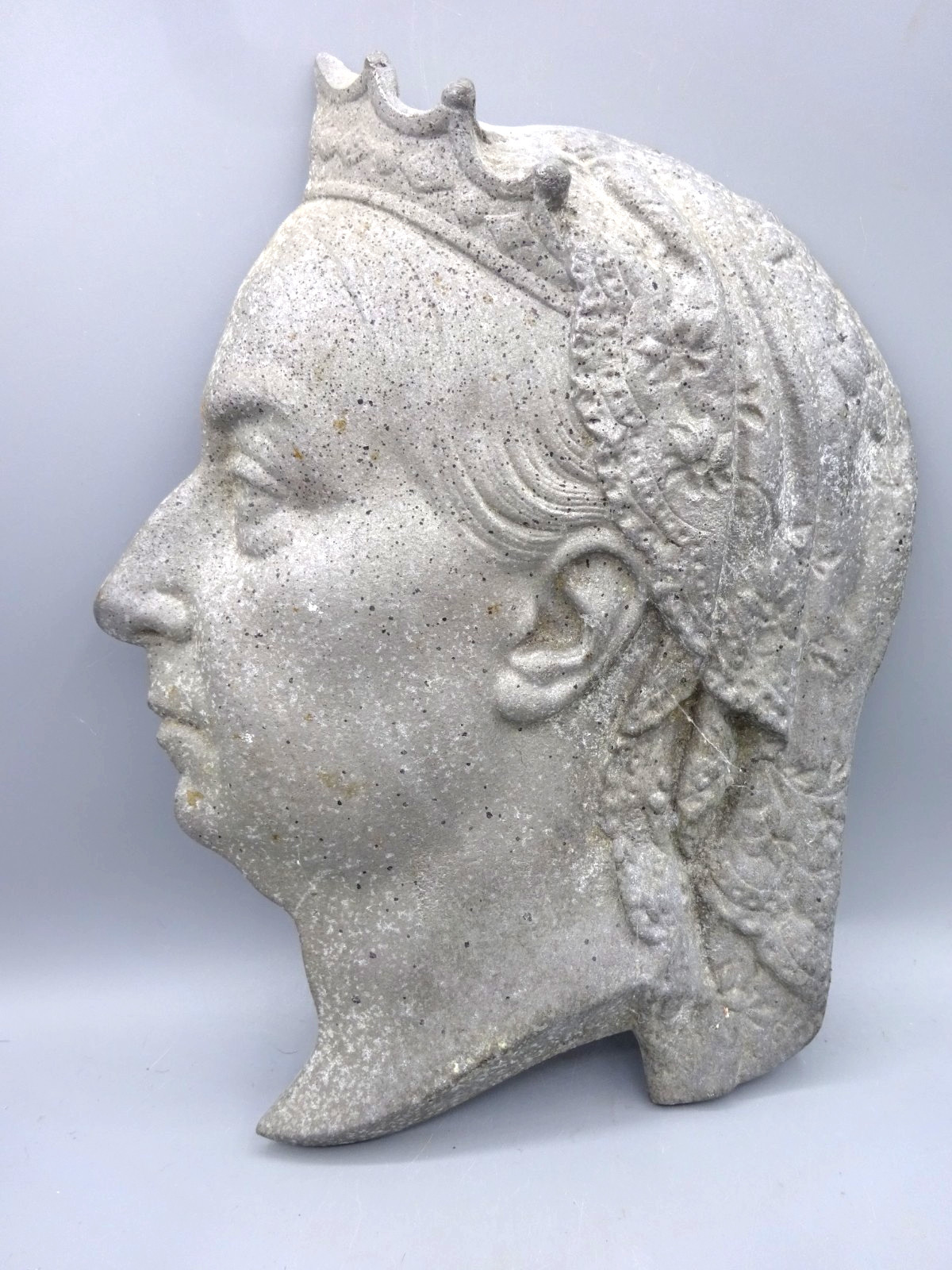 Antique Cast Aluminum Queen Victoria Head Plaque - Jubilee 1897 - A. Kenrick & S