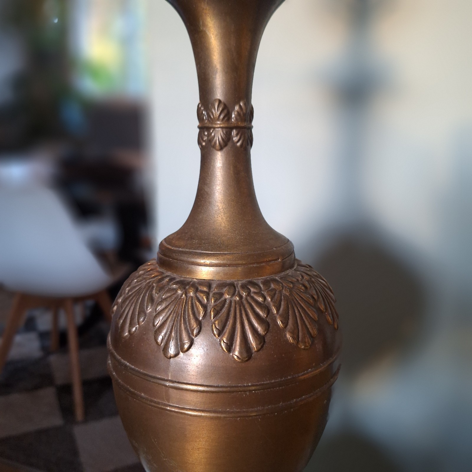antique brass table lamp vintage
